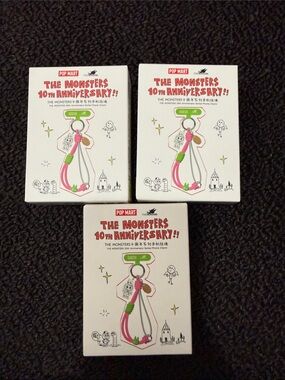 POP MART The Monsters 10th Anniversary phone charm (Set of 3)